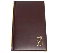 Grafoplas - Carpeta Portamenú Restaurante para Carta de Vinos, Color Granate, Medidas 1/2 A4