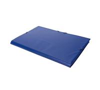 Grafoplás | Carpeta PVC | Azul | Folio Prolongado | Tres Solapas | Cierre de Gomas | Perfecta para Documentos Legales | 38x28cm