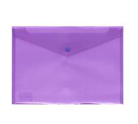 Grafoplas | Carpeta Sobre de Plastico con Cierre Clic | Ecoplás | Tamaño Folio | Color Azul Traslúcido | 33,4x23,5cm | Perfecto para Documentos Escolares, Domésticos y de Oficina A4 y Folio