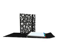 Grafoplás | Carpetas Anillas con Recambio y Solapa | Carpeplús Elena Corredoira Elements | Incluye Separadores | Goma Elástica Cierre | Lomo Ergonómico | Papel Cudricula 5x5 90g a4 | Certificado FSC