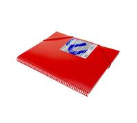 Grafoplas | Carpetas de Fundas Plastico a4 | 30 Fundas Transparentes | Tapas Rígidas Rojas | Espiral PVC | Apertura 360 | Incluye Sobre | Archiva Material Escolar y de Oficina | Maxiplás Traslúcidos