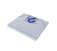 Grafoplas | Carpetas de Fundas Plastico a4 | 50 Fundas Transparentes | Tapas Rígidas Blancas | Espiral PVC | Apertura 360 | Incluye Sobre | Archiva Material Escolar y de Oficina | Maxiplás Traslúcidos