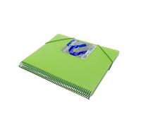 Grafoplas | Carpetas de Fundas Plastico a4 | 50 Fundas Transparentes | Tapas Rígidas Verde Claro | Espiral | Apertura 360 | Incluye Sobre | Archiva Material Escolar y de Oficina | Maxiplás Traslúcidos