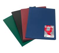 Grafoplas - carpetas fundas plastico a4, negro, 30 forros transparente