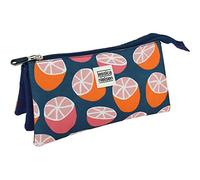 Grafoplás-Citrics, Estuche Escolar Triple, color naranja (37540627)