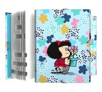 Grafoplás | Clasificador Escolar | Mafalda Lively | 12 Posiciones | Tamaño Folio | Cartón | Certificado FSC | Perfecto para Clasificar Tu Material Escolar