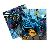 Grafoplas - Colección Diverse Cuaderno Espiral, Cuadriculado 5 Mm, Modelo Urban, A5