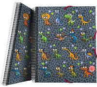 Grafoplás 39822152 Colección Katuki Saguyaki Carpeta con Espiral, 30 Fundas Transparentes, Modelo Dino, A4