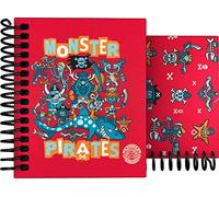 Grafoplas - Colección Katuki Saguyaki Cuaderno con Espiral, Cuadriculado, Modelo Monster Pirates, A7