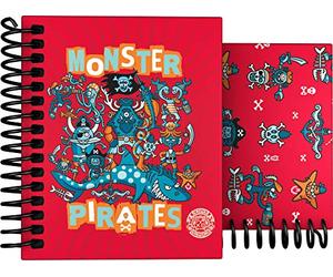 Grafoplas - Colección Katuki Saguyaki Cuaderno con Espiral, Cuadriculado, Modelo Monster Pirates, A7
