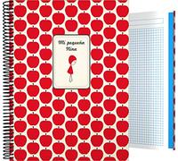 Grafoplas - Colección Nina Cuaderno, Cuadriculado 5 Mm, Modelo Manzanas, A4