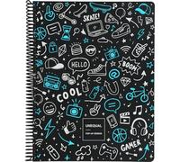 Grafoplas - Cuaderno A4 + Cuadrícula 5x5, Borde Color, Unequal Design