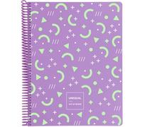 Grafoplas - Cuaderno A4 + Cuadrícula 5x5, Borde Color, Unequal Design