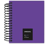 Grafoplas - Cuaderno con Espiral, A7, Cuadriculado, 100 Hojas, 70 g, Violeta, Unequal Flúor