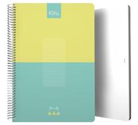 Grafoplás | Cuaderno de Puntos | Tamaño Folio | Turquesa | Tapa Flexible Plástico | Kuru | 80 Hojas Papel 90 Gramos | Dots