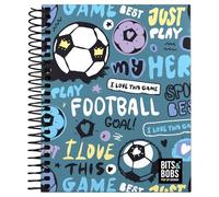Grafoplás - Cuaderno Tapa Dura A6, Hero, 100 Hojas Cuadricula 5x5, 70 gramos, Bordes 4 Colores, Colección Papeleria Bits&Bobs Pop Up Design, Certificado FSC, Ideal para Tomar Notas