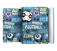 Grafoplás - Cuaderno Tapa Plastico, Bits&Bobs Hero, 80 Hojas Cuadriculadas 4x4 90 gramos, Tamaño Folio, Espiral, Cierre Seguridad Coil Lock, Certificado FSC, Perfecto Material Escolar