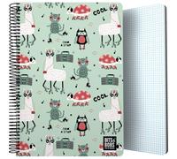 Grafoplas - Cuaderno Tapa Plástico Folio, Cuadro 4x4, Bits&Bobs Goal Time