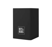 Grafoplas, Cubilete Portalápices, Negro, Silicona, 9,5x6,5x6,5cm, Perfecto para Escritorio, Bits&Bobs Pop Up Design, Colores Vivos