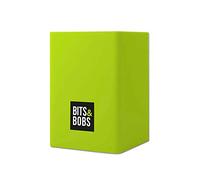 Grafoplás, Cubilete Portalápices, Verde, Silicona, 9,5x6,5x6,5cm, Perfecto para Escritorio, Bits&Bobs Pop Up Design, Colores Vivos