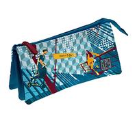 Grafoplás Diverse, Follow Me, Estuche Escolar Triple Unisex Niños, Azul (Blue), 23 5x12x14cm