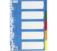 Grafoplas - Elba - Juego 5 separadores PP DIN a-4 15 Anillas opacos