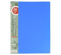 Grafoplas - Élite Carpetas con Fundas, 20 Fundas Transparentes, Cubiertas semirrígidas, Azul, A4
