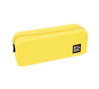 Grafoplás | Estuche de Silicona Amarillo Flúor | 20x7,5x7,5cm | Tacto Suave | Flexible | Resistente al Agua | bits&Bobs Pop Up Design | Colores Flúor