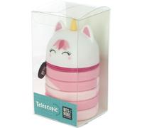 Grafoplás Estuche Silicona 2 en 1 Unicornio Telescopic Bits&Bobs | Silicona Suave | 19,5x6,5cm | Rosa | Convierte Tu Estuche Vertical en Lapicero | Perfecto para tener a mano tu Material Escolar