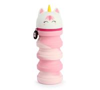 Grafoplas - Estuche de Silicona Colección bits&Bobs 2 en 1, Diseño Unicornio Telescopic, 19,5x6,5cm, Convierte Tu Estuche Vertical en Lapicero, Material Escolar Suave y Flexible, 1 Compartimento