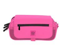 Grafoplás - Estuche Escolar 3 Compartimentos, bits & Bobs Flúor Pastel, 23x10x10cm, Rosa, Tira Trasera para Colgar Portatodo, Súper Resistente con Nervio de Refuerzo, Material Escolar