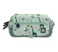 Grafoplas - Estuche Escolar 3 Compartimentos, bits&Bobs Jungle, 23x10x10cm, Organizar Material Escolar, con Solpa de Cierre y Horario Semanal, Gran Capacidad, Tira para Carrito Mochila
