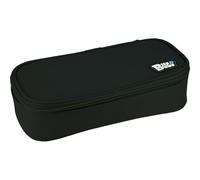 Grafoplás - Estuche Escolar 3 Compartimentos, Rectangular bits & Bobs Negro, Gran Compartimento Principal Rígido,Bolsillo Interior Rejilla, Compartimento Intermedio con Banda Elástica para 12 Lápices