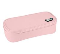 Grafoplas - Estuche Escolar 3 Compartimentos, Rectangular bits&Bobs Rosa, Compartimento Principal Rígido, Bolsillo Rejilla, Divisor Intermedio para 12 Lápices, Material Escolar