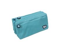 Grafoplas | Estuche Escolar Cuatro Compartimentos | Turquesa | 23x12cm | bits&Bobs | Colores Vivos