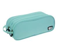 Grafoplás | Estuche Escolar Doble | Azul Claro | 24,5x9,5cm | bits&Bobs | Colores Soft