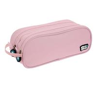 Grafoplás | Estuche Escolar Doble | Rosa Claro | 24,5x9,5cm | bits&Bobs | Colores Soft