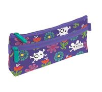 Grafoplas - Estuche Escolar Plano, Diseño Pirate de Elena Corredoira, 2 Bolsillos con Cremallera, 23x10cm, Tiradores Fácil Apertura, Vuelta al Cole