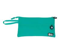 Grafoplás | Estuche Escolar Plano | Turquesa | 2 Bolsillos | 23,5x12cm | Bits&Bobs | Colores Vivos