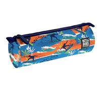 Grafoplás | Estuche Escolar Redondo | Grande | 22x8cm | Cierre Cremallera con Tiradores | Poliéster | Hawaii | bits&Bobs Pop Up Design Material Escolar