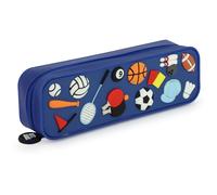 Grafoplas Estuche Escolar Silicona Sports 3D bits&Bobs,1 Compartimento, 20x6,5x4,5cm, Tacto Suave, Flexible y Moldeable, Resistente al Agua, Material Escolar