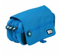 Grafoplás - estuche escolar tres compartimentos con solapa - azul - b