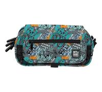 Grafoplas - Estuche Escolar Tres Compartimentos con Solapa, bits&Bobs Bear, 23x10x10 cm, Organizador para Material Escolar, Gran Capacidad