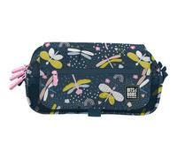 Grafoplas - Estuche Escolar Tres Compartimentos con Solapa, bits&Bobs Dragon Fly, 23x10x10 cm, Organizador para Material Escolar, Gran Capacidad