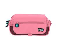 Grafoplás | Estuche Escolar Tres Compartimentos con Solapa | Rosa Claro| Bits&Bobs | Colores Vivos | 23x10x10cm | Incluye Horario y Zona Identificación | Perfecto para Organizar tu Material Escolar