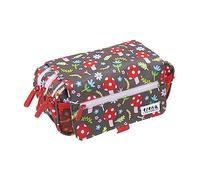 Grafoplás | Estuche Escolar Triple | Setas | con Solapa de Cierre | Horario Semanal Personalizable | 23x10x10cm | Elena Corredoira