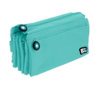 Grafoplás - Estuche Portatodo Cuádruple de Alta Capacidad para Material Escolar. Azul Claro