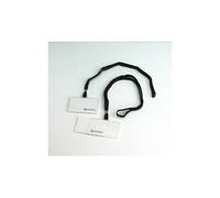 Identificador c/ Cordón Planonegro Graphoplas 65X95 mm c/ Abertura Lateral