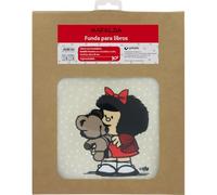 Grafoplas - Funda para Libros Lectura Mafalda Osito, Medidas 22x27cm, Cierre con Cremallera, Bolsillo Frontal con Cremallera Oculta Perfecto para Móvil o Accesorios, Ideal para Regalar