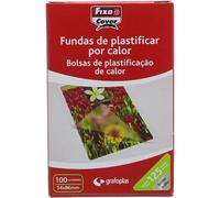 Grafoplás fundas de plastificar fixocover 54x86mm pp 125 micras brillo - caja de 100